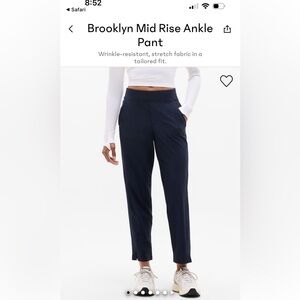 Athleta Brooklyn mid rise ankle pant
